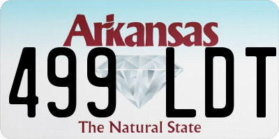 AR license plate 499LDT
