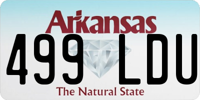 AR license plate 499LDU