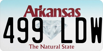 AR license plate 499LDW