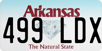 AR license plate 499LDX