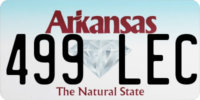 AR license plate 499LEC