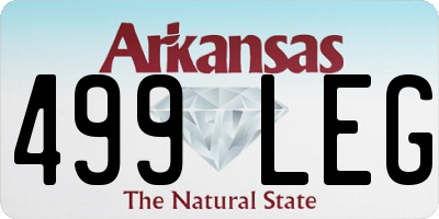 AR license plate 499LEG
