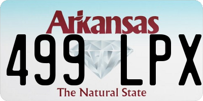 AR license plate 499LPX