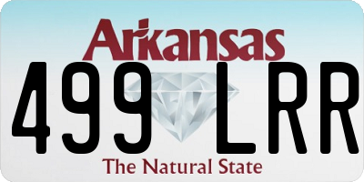 AR license plate 499LRR