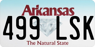 AR license plate 499LSK