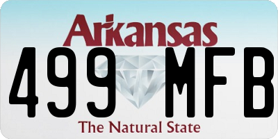 AR license plate 499MFB