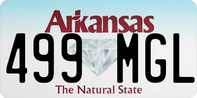 AR license plate 499MGL
