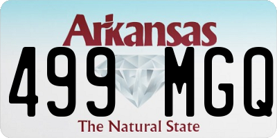 AR license plate 499MGQ