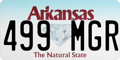 AR license plate 499MGR