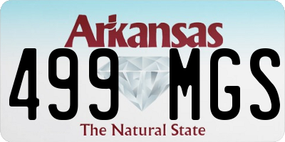 AR license plate 499MGS