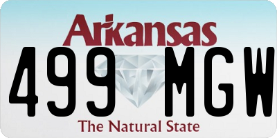 AR license plate 499MGW