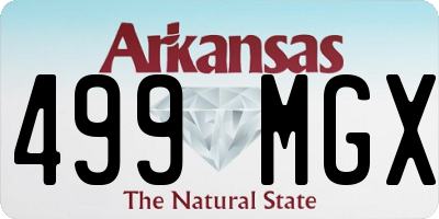 AR license plate 499MGX