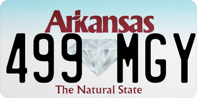 AR license plate 499MGY