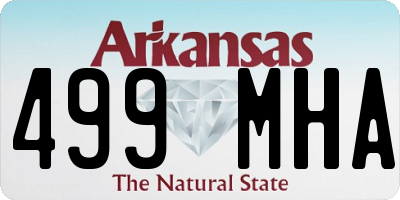 AR license plate 499MHA