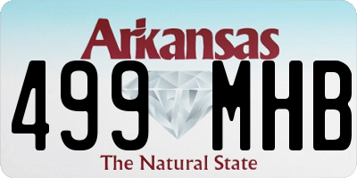 AR license plate 499MHB