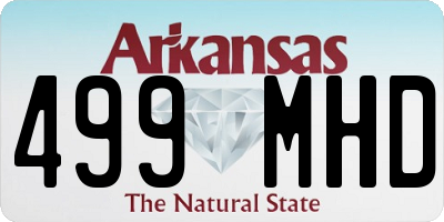AR license plate 499MHD