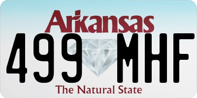 AR license plate 499MHF