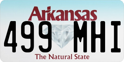 AR license plate 499MHI