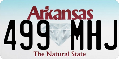 AR license plate 499MHJ