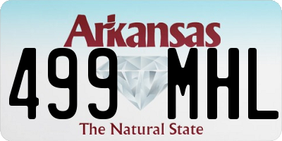 AR license plate 499MHL