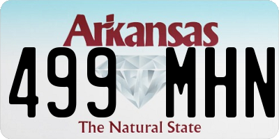 AR license plate 499MHN