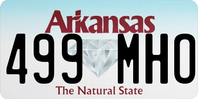 AR license plate 499MHO