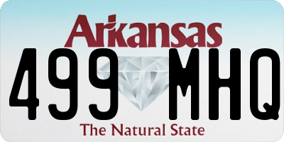 AR license plate 499MHQ