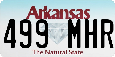 AR license plate 499MHR