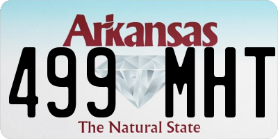 AR license plate 499MHT