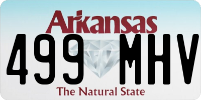 AR license plate 499MHV