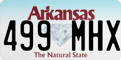 AR license plate 499MHX
