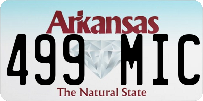 AR license plate 499MIC