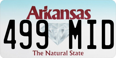 AR license plate 499MID