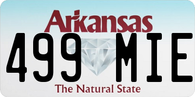 AR license plate 499MIE
