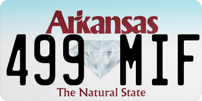AR license plate 499MIF