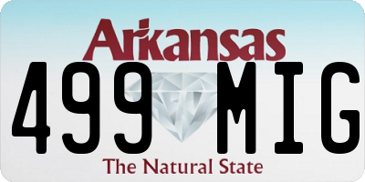 AR license plate 499MIG