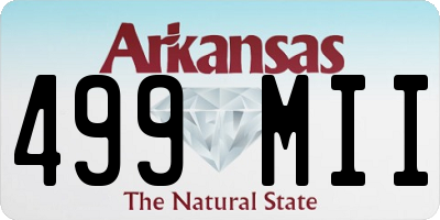 AR license plate 499MII