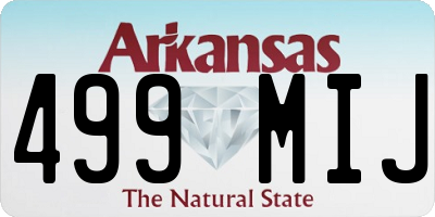 AR license plate 499MIJ