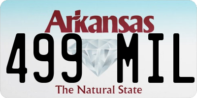 AR license plate 499MIL