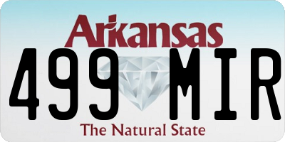 AR license plate 499MIR
