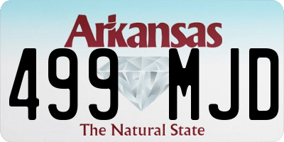 AR license plate 499MJD