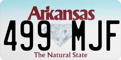 AR license plate 499MJF