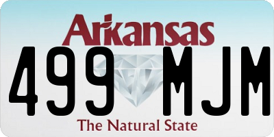 AR license plate 499MJM