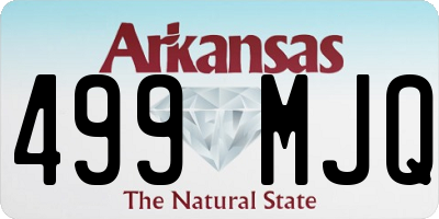AR license plate 499MJQ