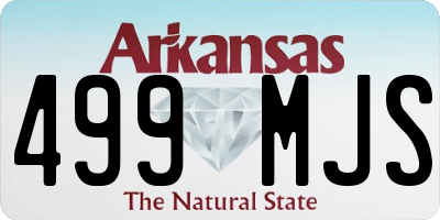 AR license plate 499MJS