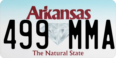 AR license plate 499MMA
