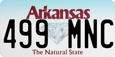AR license plate 499MNC