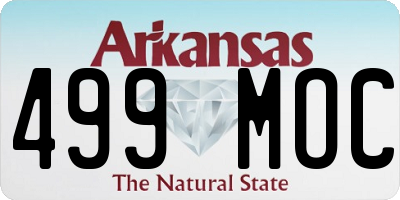 AR license plate 499MOC