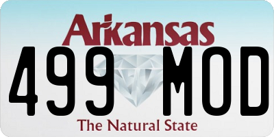 AR license plate 499MOD