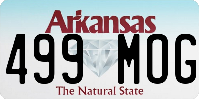 AR license plate 499MOG